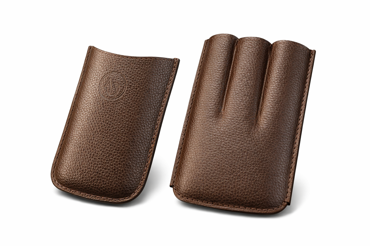 Cigar Vault 3 Cigar Leather Case Holder