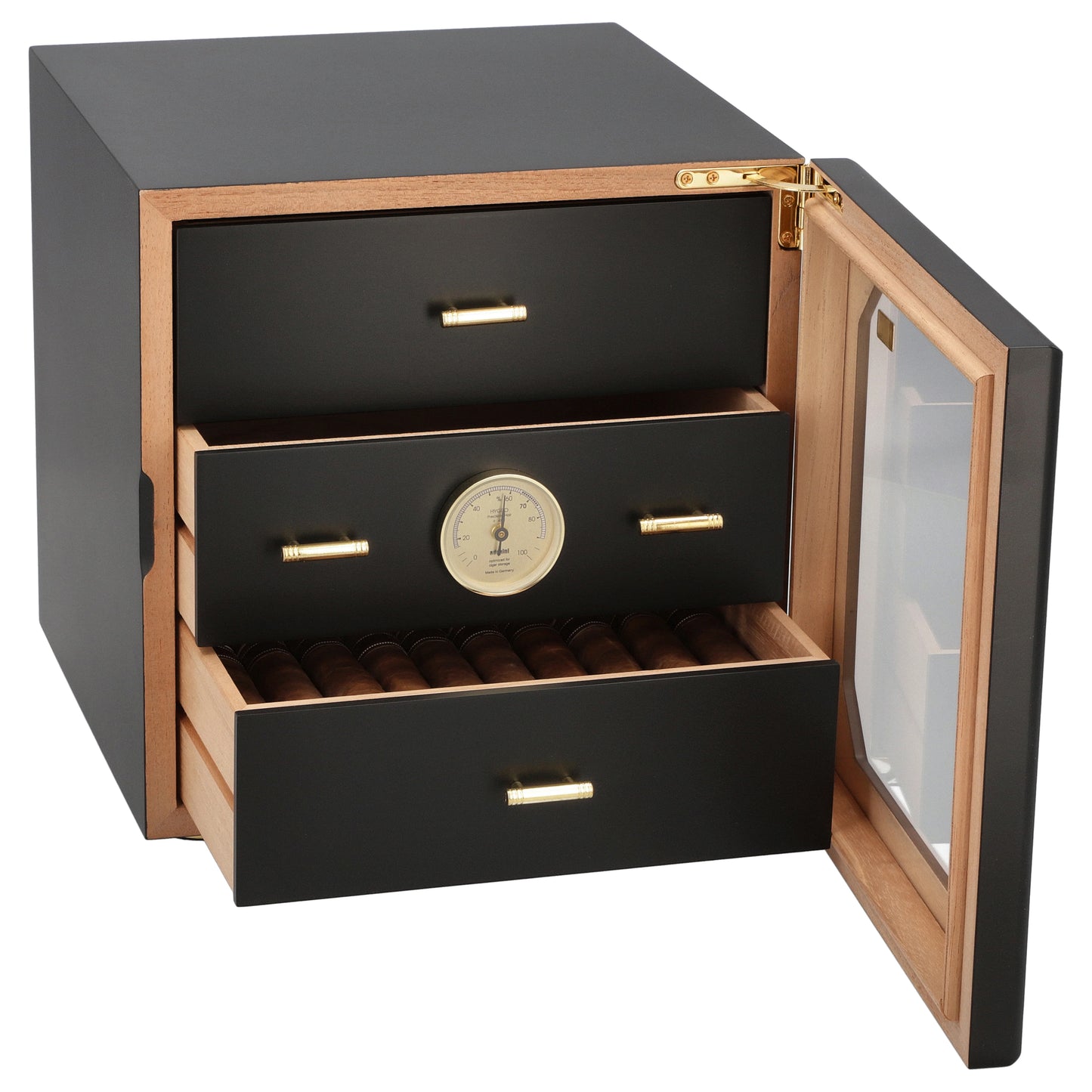 Adorini Humidor Chianti Medium -Black Deluxe 1591