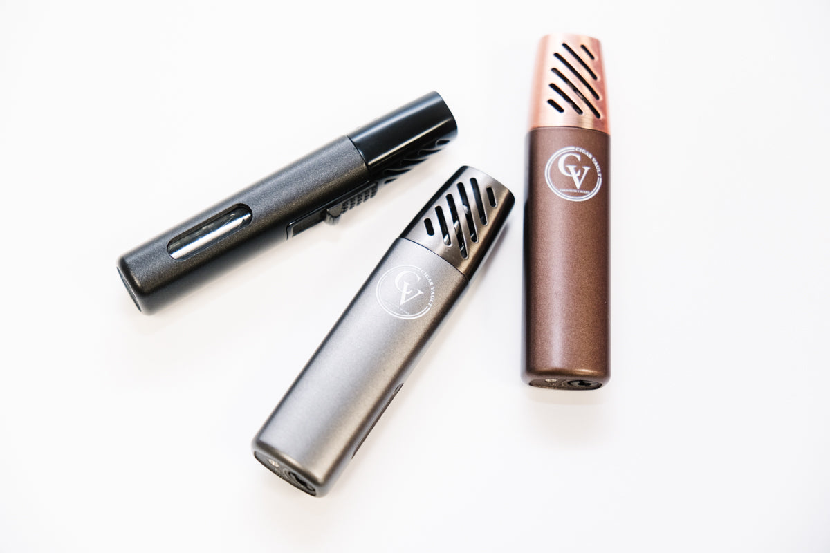 Wind-Resistant Dual Torch Cigar Lighter
