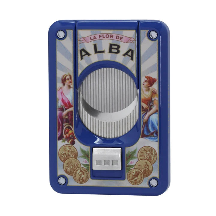 Elie Bleu - C4 Cigar Cutter - Flor de Alba Cigar Blue Lacquer