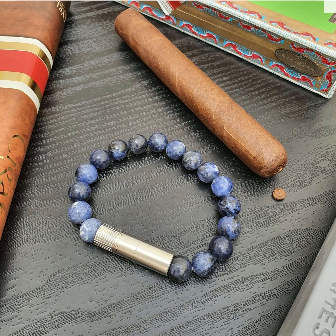 Cigar Punch Bracelet - Sodalite by Les Fines Lames - CIGAR VAULT