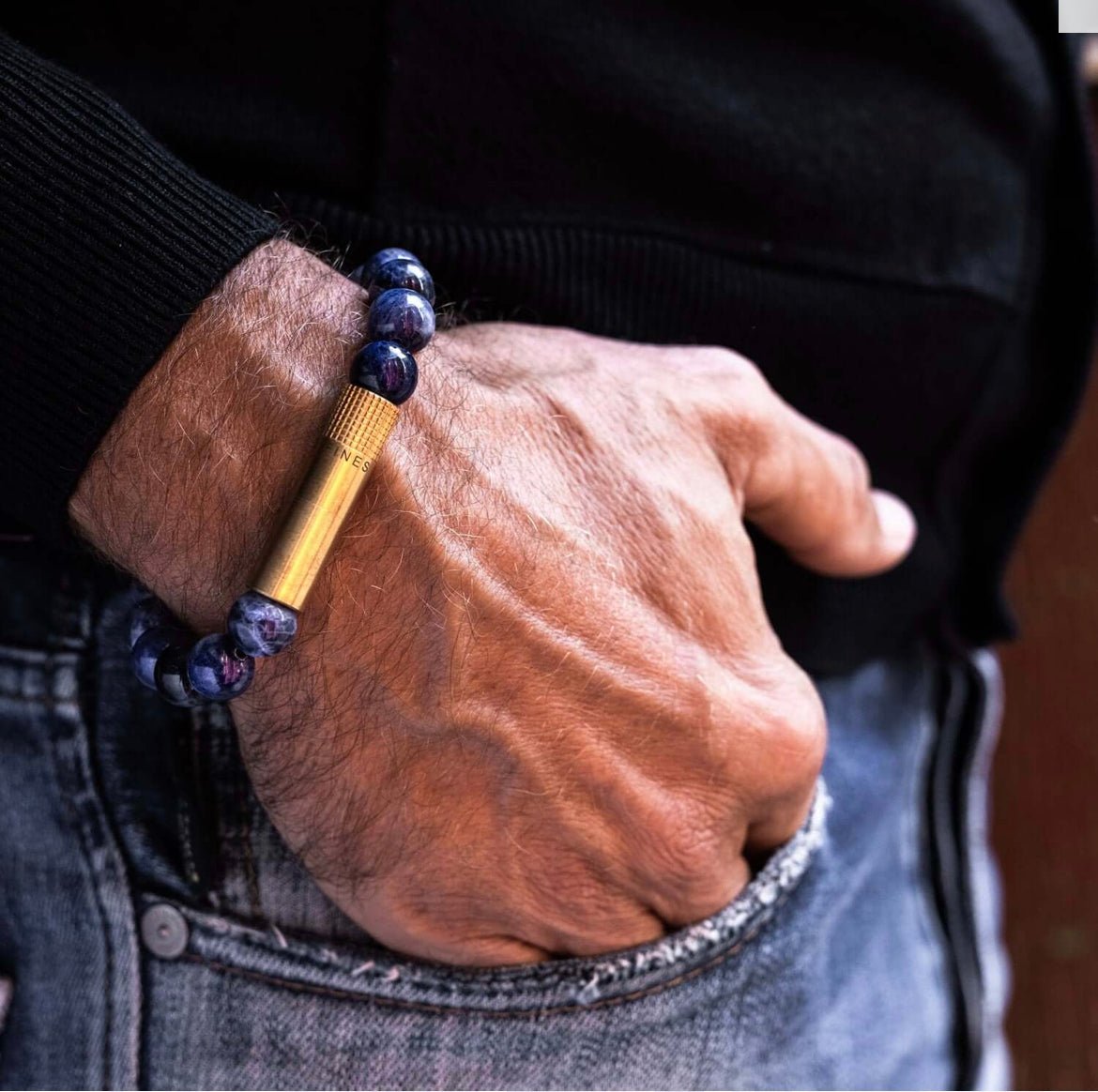 Cigar Punch Bracelet - Sodalite by Les Fines Lames - CIGAR VAULT