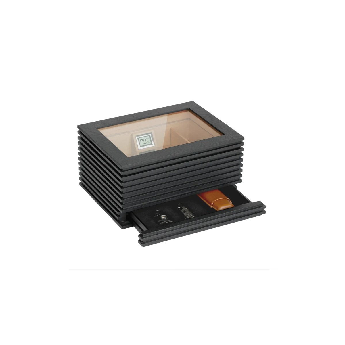 Kobi Glass Top Humidor - CIGAR VAULT