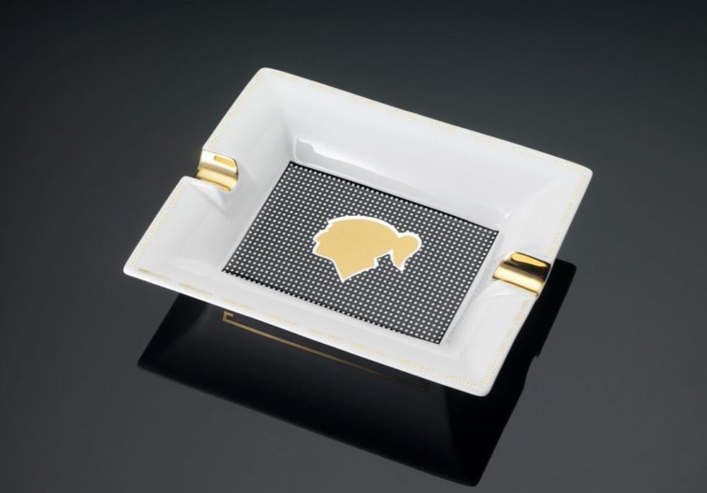 SIGLO COHIBA CHECKS ASHTRAY - LARGE - CIGAR VAULT