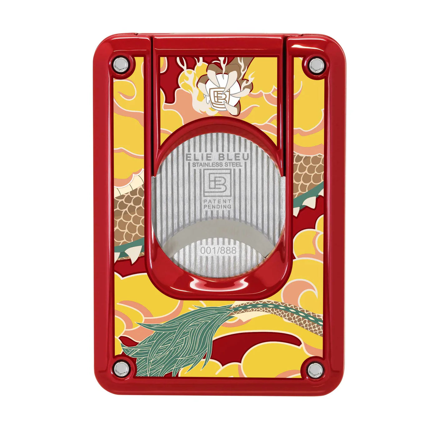 Elie Bleu - C4 Cigar Cutter - Dragon Red Lacquer Ltd. Ed