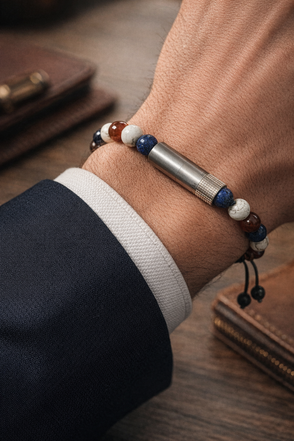 Cigar Adjustable Punch Bracelet