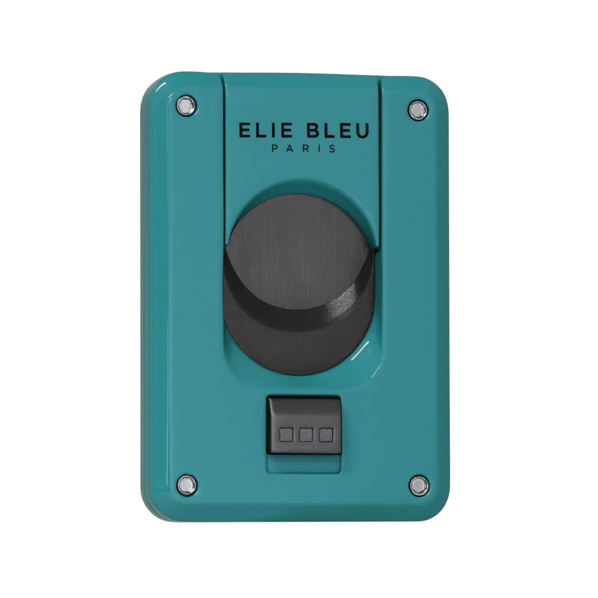 Elie Bleu - C4 Cigar Cutter - Black Blade Teal Lacquer