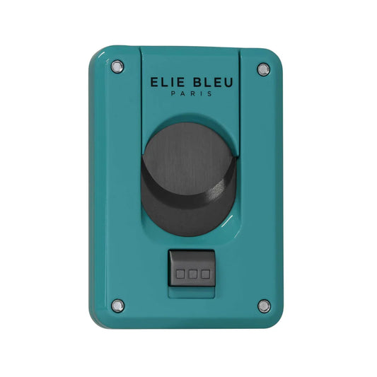 Elie Bleu - C4 Cigar Cutter - Black Blade Teal Lacquer