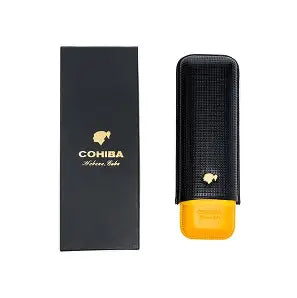 Cohiba Adjustable Leather 2 Cigar Pouch