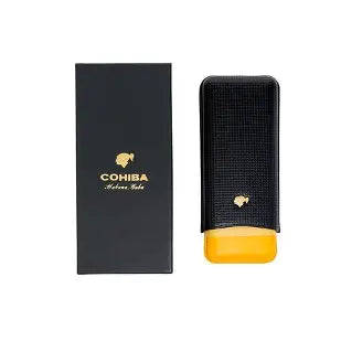 Cohiba Adjustable Leather 3 Cigar Pouch