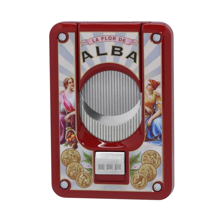 Elie Bleu - C4 Cigar Cutter - Flor de Alba Cigar Red Lacquer