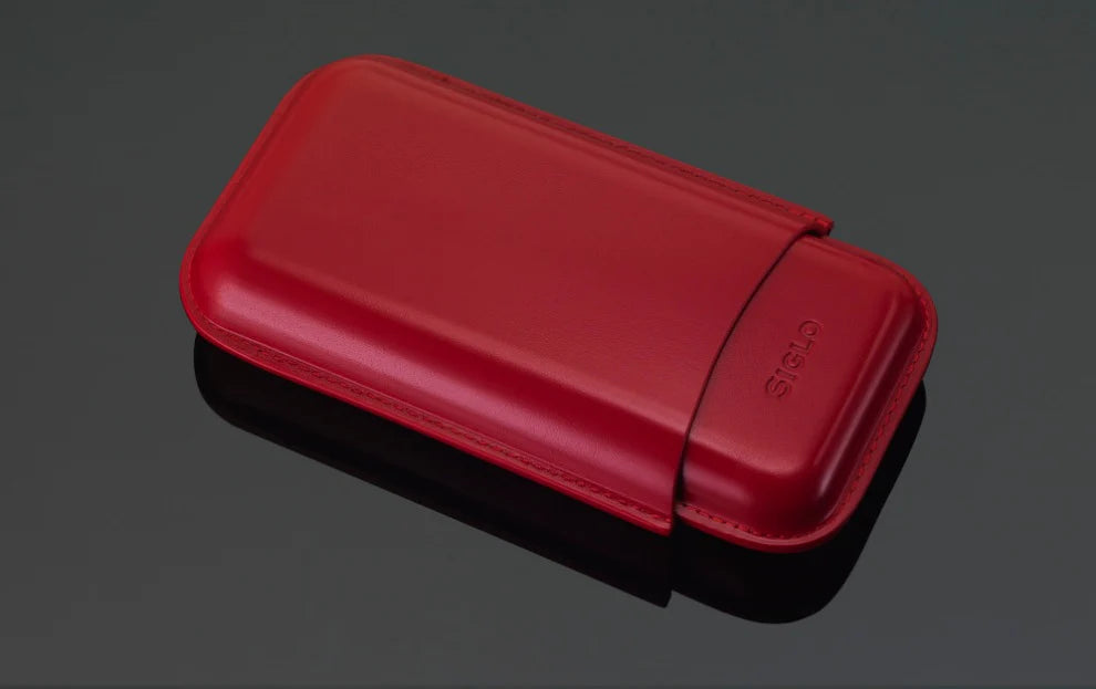 Siglo Leather Three Cigar Case