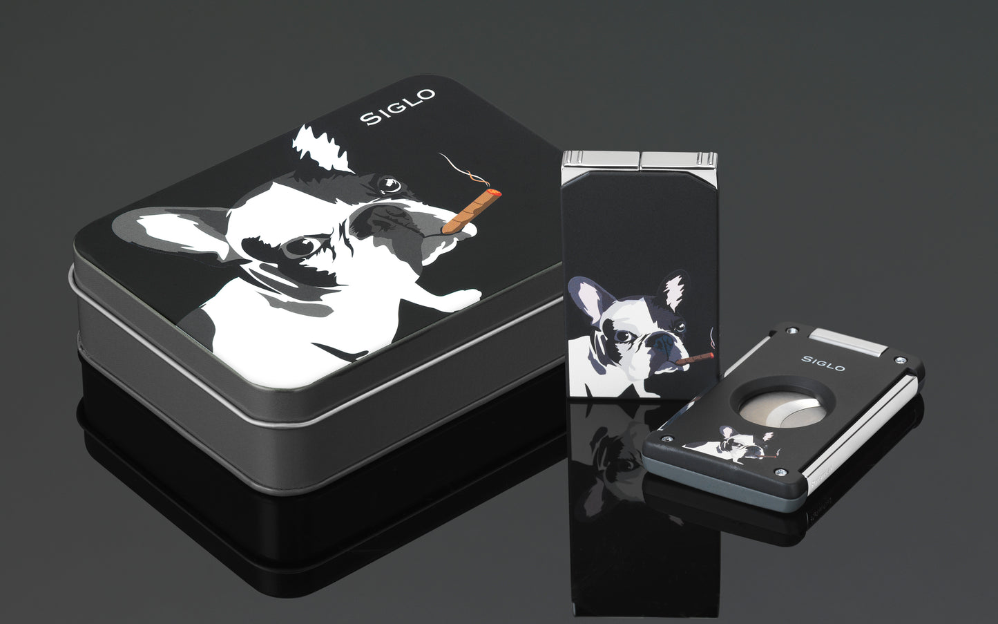 Siglo Dog Lighter & Cutter Set