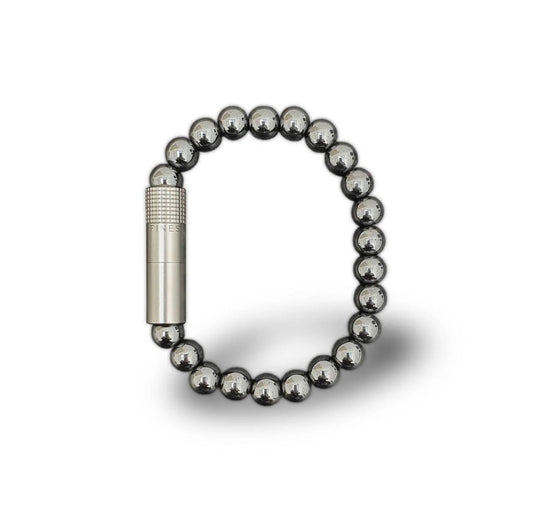 Cigar Punch Bracelet - Hematite , By Les Fines Lames - CIGAR VAULT