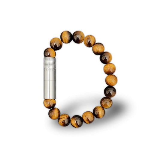 Cigar Punch Bracelet - Tiger Eye by Les Fines Lames - CIGAR VAULT