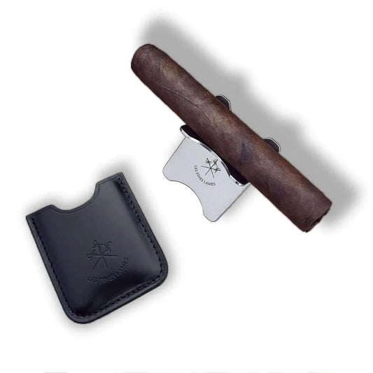Cigar Stand with leather case by Les Fines Lames - CIGAR VAULT