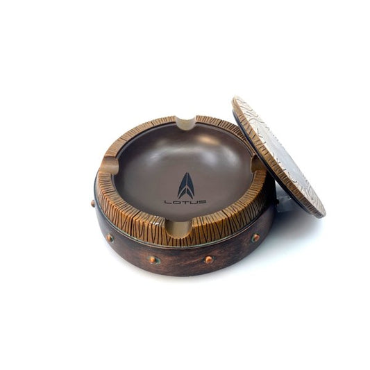 Lotus Barrel Ashtray - CIGAR VAULT