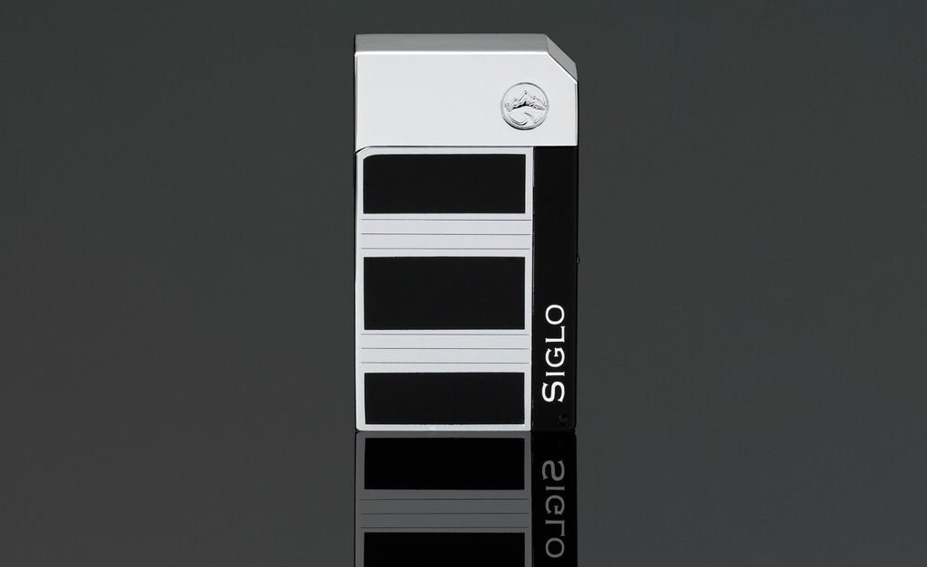 SIGLO CHROME LIGHTER HIGH ALTITUDE OBSIDIAN CHROME - CIGAR VAULT