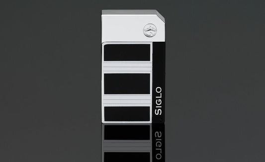 SIGLO CHROME LIGHTER HIGH ALTITUDE OBSIDIAN CHROME - CIGAR VAULT