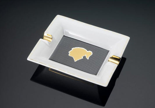 SIGLO COHIBA CHECKS ASHTRAY - LARGE - CIGAR VAULT