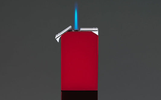 SIGLO TWIN FLAME LIGHTER BURGUNDY - CIGAR VAULT