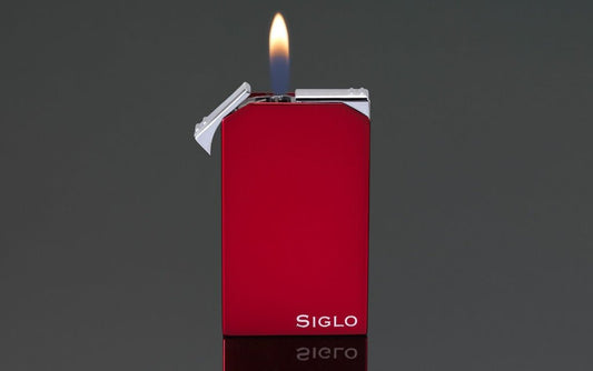 SIGLO TWIN FLAME LIGHTER BURGUNDY - CIGAR VAULT